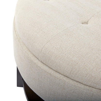 Madison Park Round Storage Ottoman