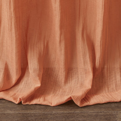 Madison Park Solid Crushed Curtain Panel Pair