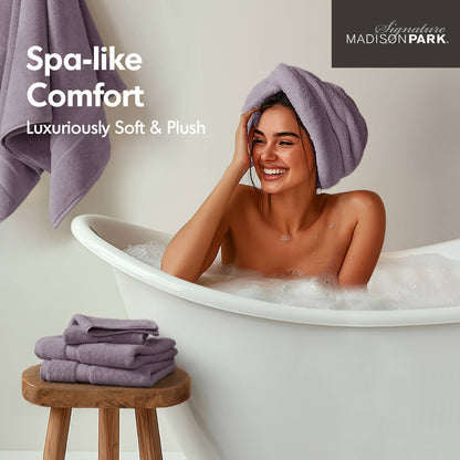 Madison Park Signature 800GSM Ultra-Soft 100% Cotton Absorbent Towel Set