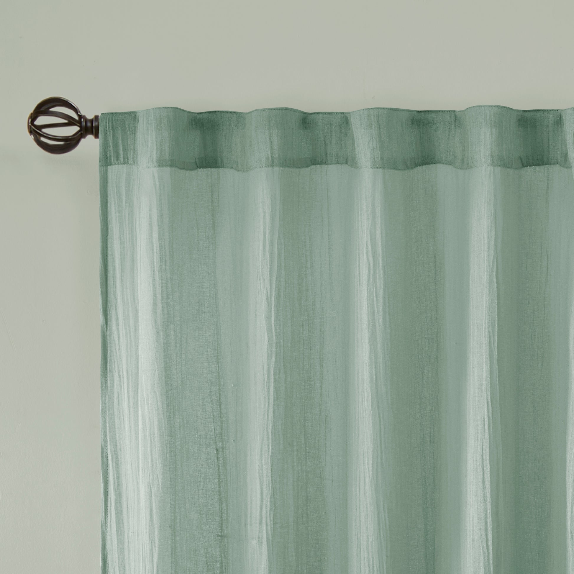 Madison Park Solid Crushed Curtain Panel Pair