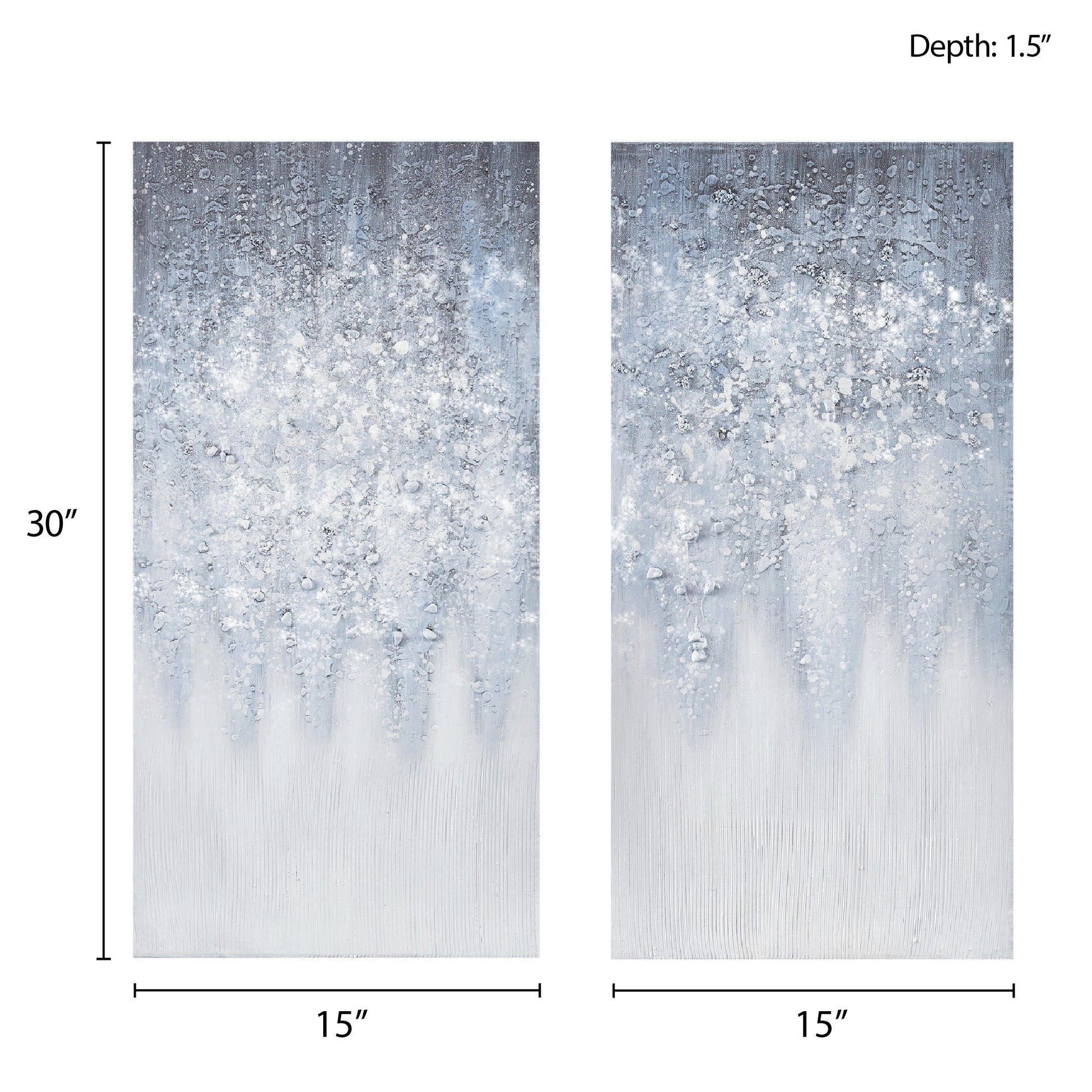 Madison Park Heavily Embellished 2-piece Canvas Wall Art Set