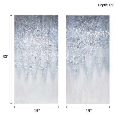 Madison Park Heavily Embellished 2-piece Canvas Wall Art Set