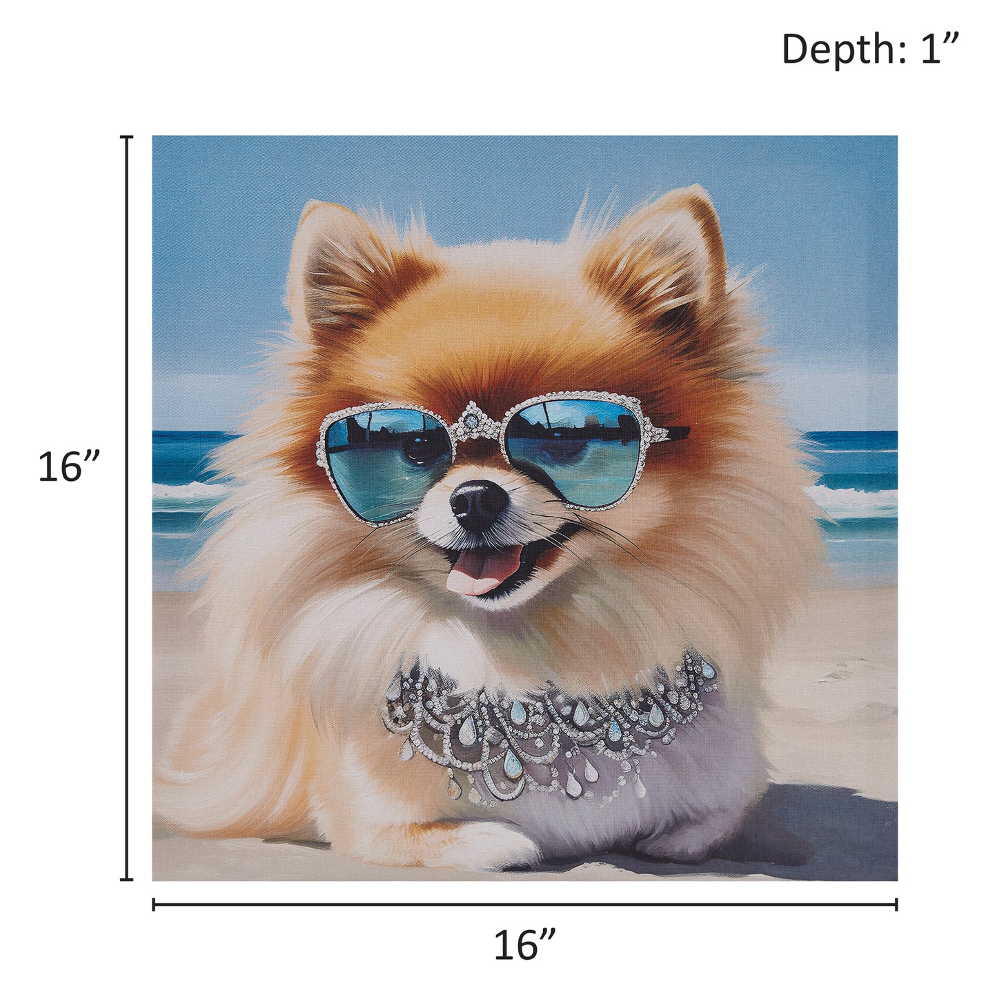 Madison Park Pomeranian Canvas Wall Art