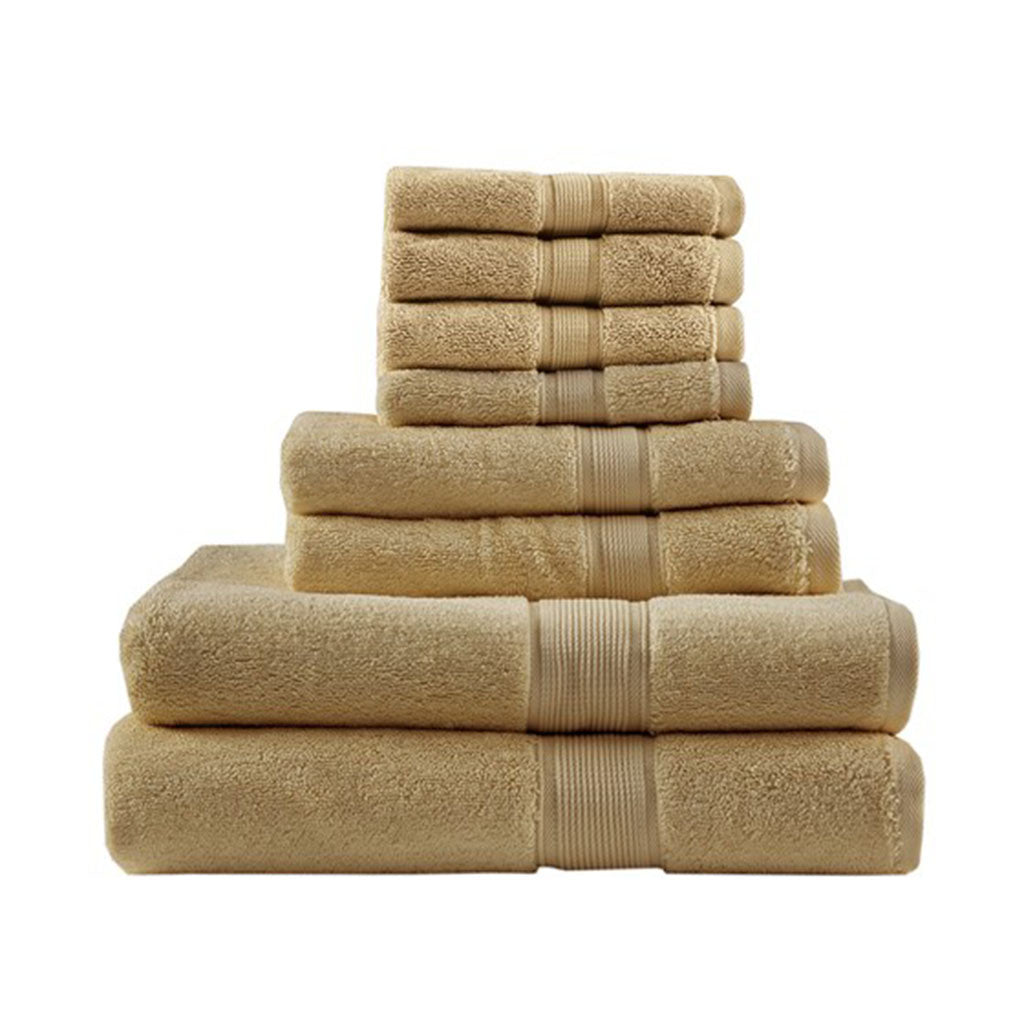 Madison Park Signature 100% Cotton 8 Piece Antimicrobial Towel Set