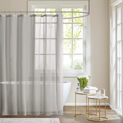Madison Park Sheer Shower Curtain