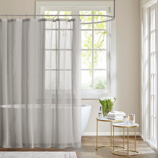 Madison Park Sheer Shower Curtain