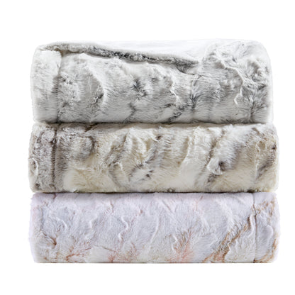 Madison Park Oversized Faux Fur Throw