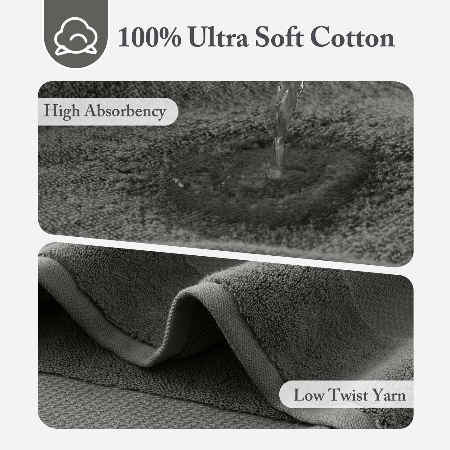 Madison Park Signature 100% Cotton Bath Sheet 2 Piece Set