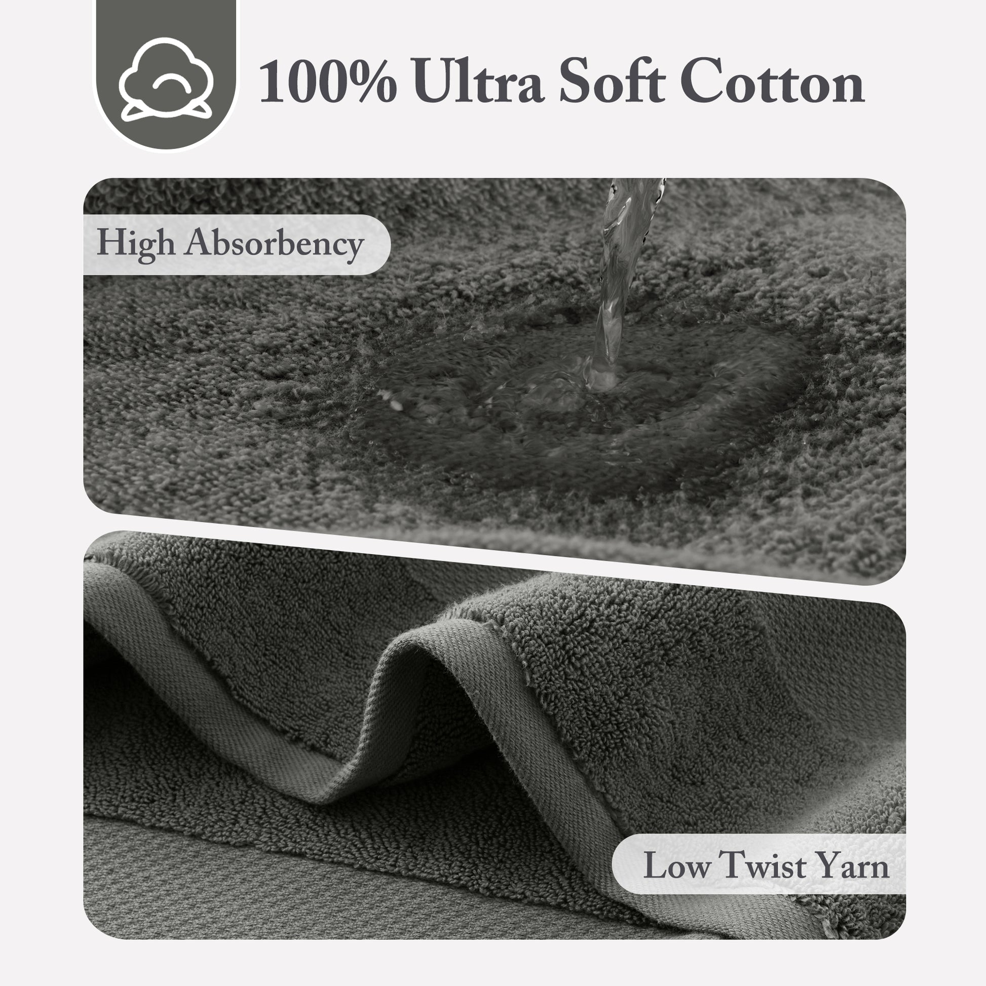 Madison Park Signature 100% Cotton Bath Sheet 2 Piece Set