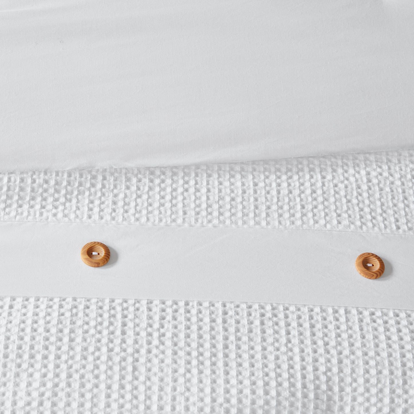 Madison Park 3 Piece Cotton Waffle Weave Comforter set