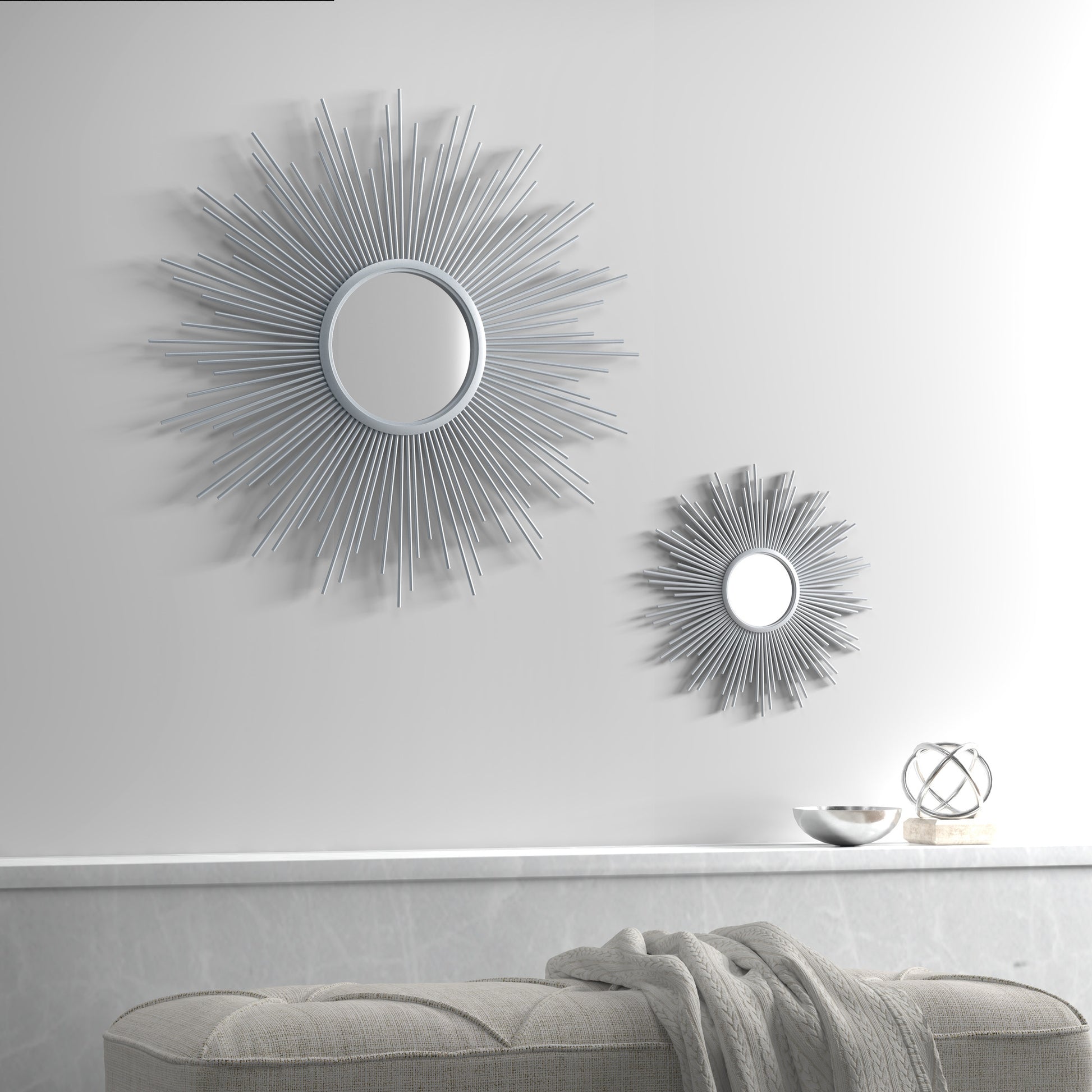 Madison Park Sunburst Wall Decor Mirror 29.5"D
