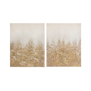 Glimmer Heavily Embellished 2-piece Canvas Wall Art Set