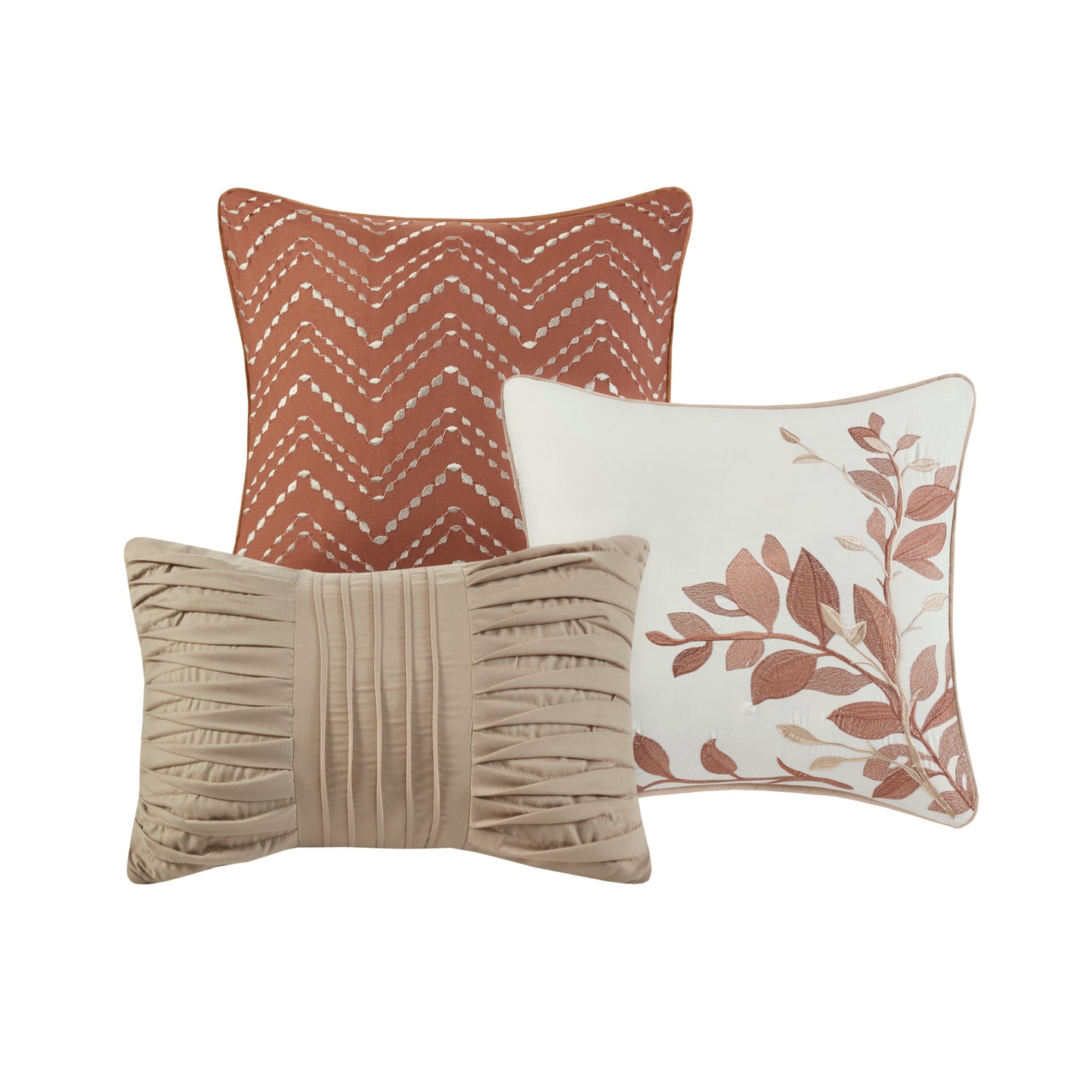 Madison Park 6 Piece Printed Quilt Set with Throw Pillows