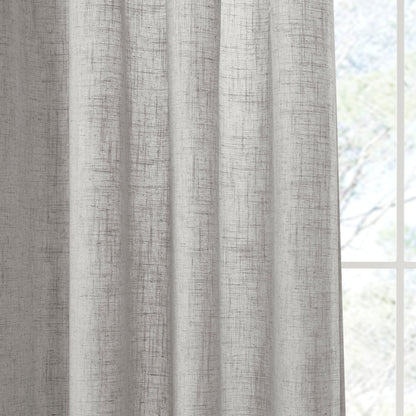 Madison Park Linen Blend Light Filtering Curtain Panel Pair