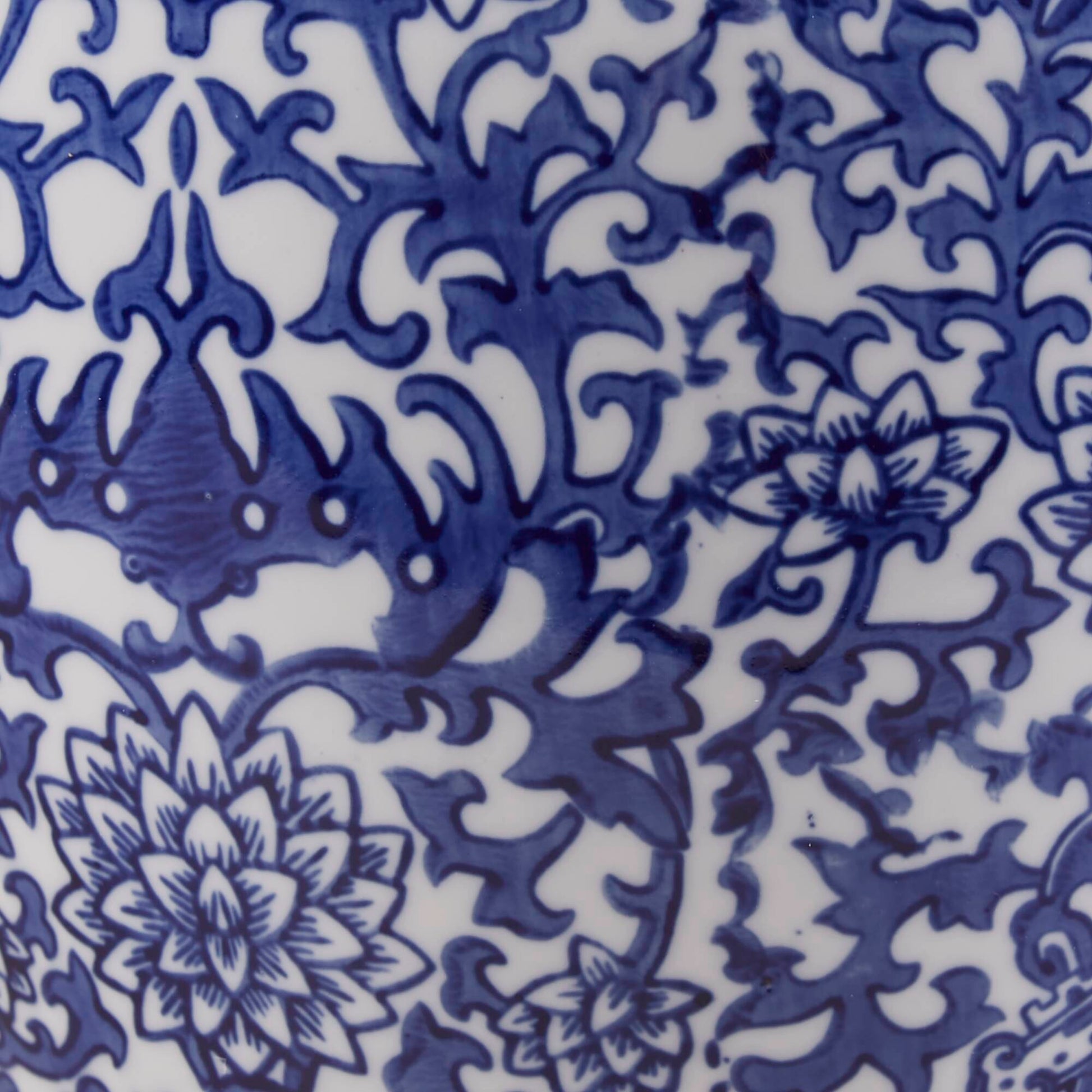 Hampton Hill Blue Ceramic Ginger Jar Table Lamp