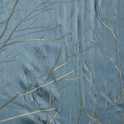 Madison Park Faux Silk Embroidered Window Valance