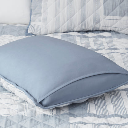 Madison Park 3 Piece Jacquard Patchwork Quilt Set