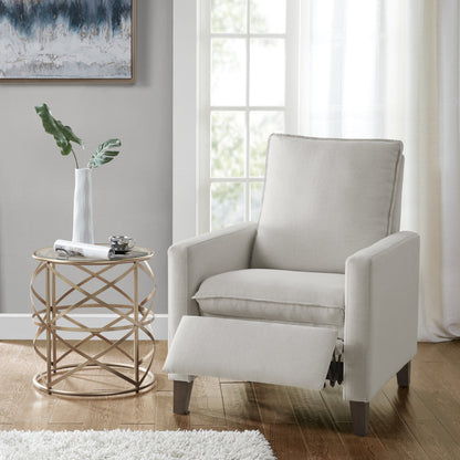 Madison Park Upholstered Manual Push Back Recliner