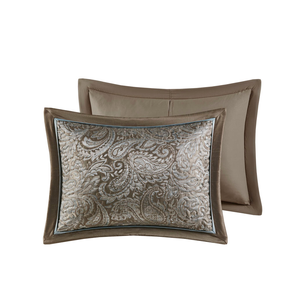 Madison Park 5 Piece Jacquard Bedspread Set with Throw Pillows