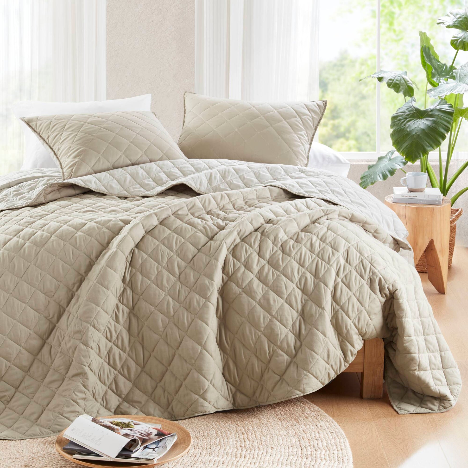 Madison Park 7 Piece Stripe Comforter and Quilt Set