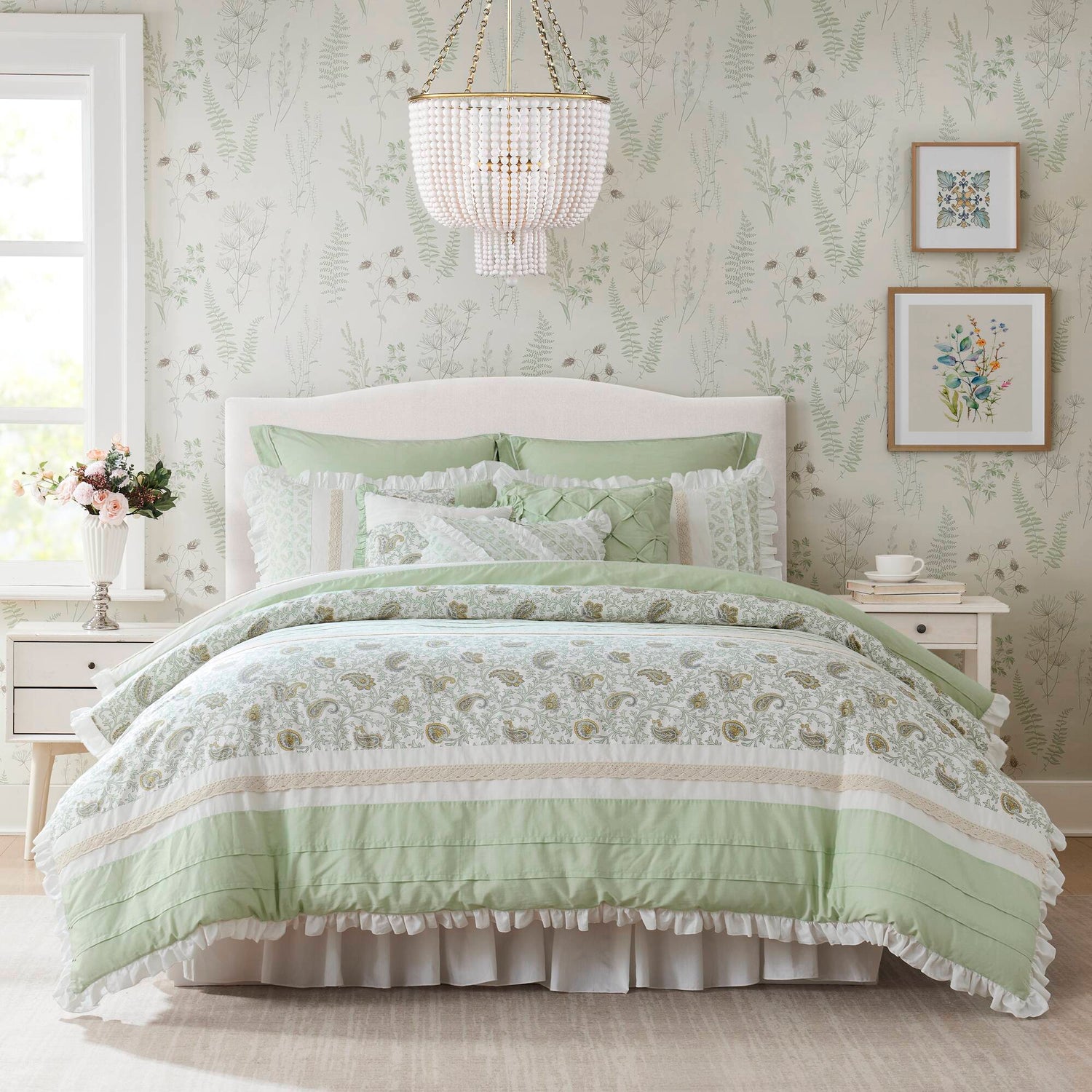 Madison Park 9 Piece Cotton Percale Comforter Set