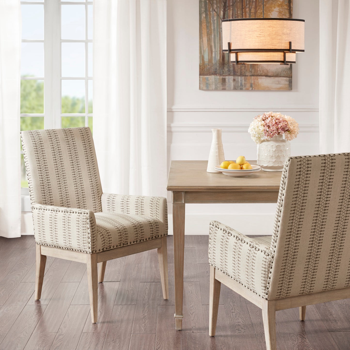 Madison Park High Back Dining Armchair (Set of 2)
