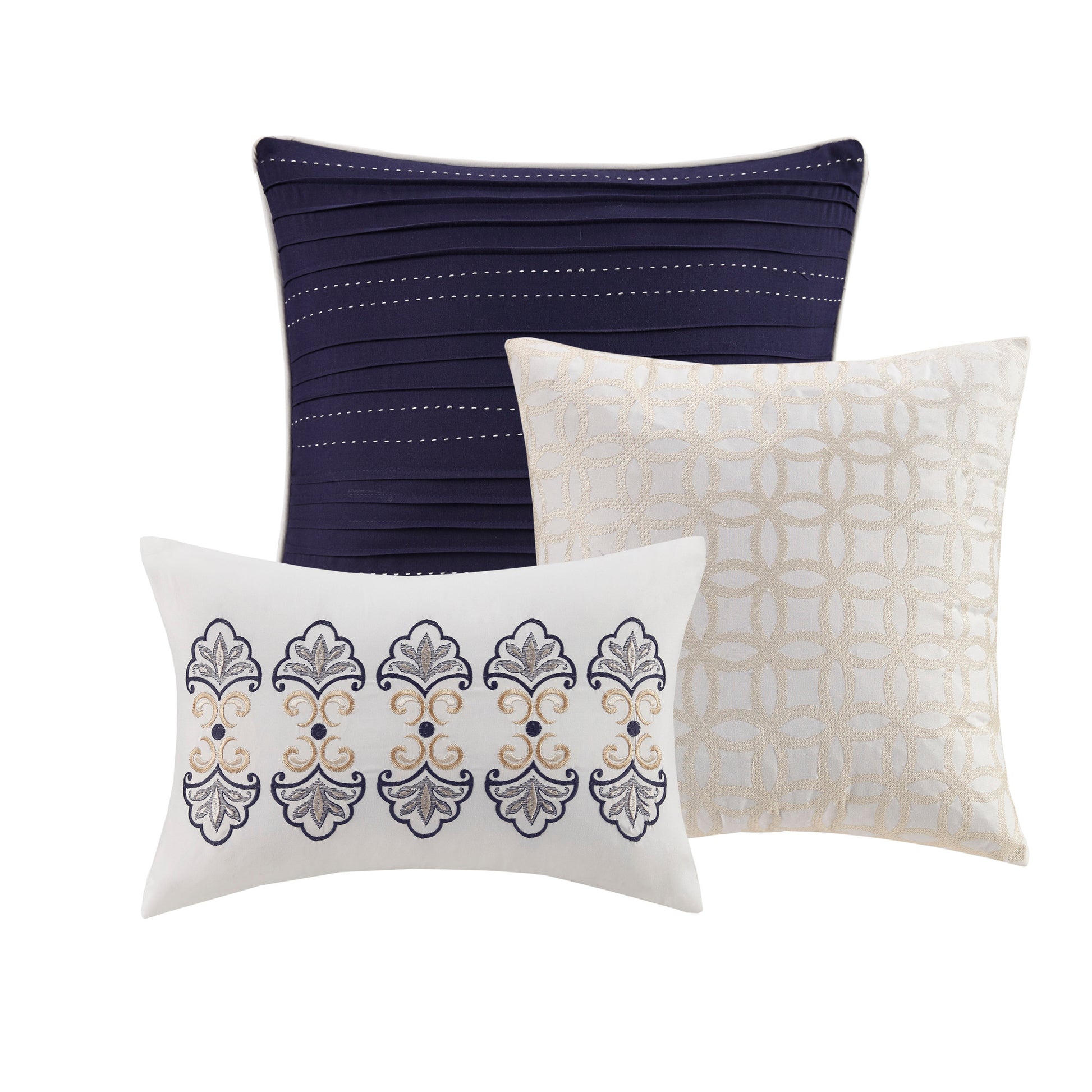 Madison Park 6 Piece Reversible Quilt Set with Throw Pillows