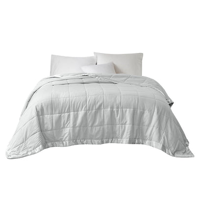 Madison Park Oversized Down Alternative Blanket with Satin Trim