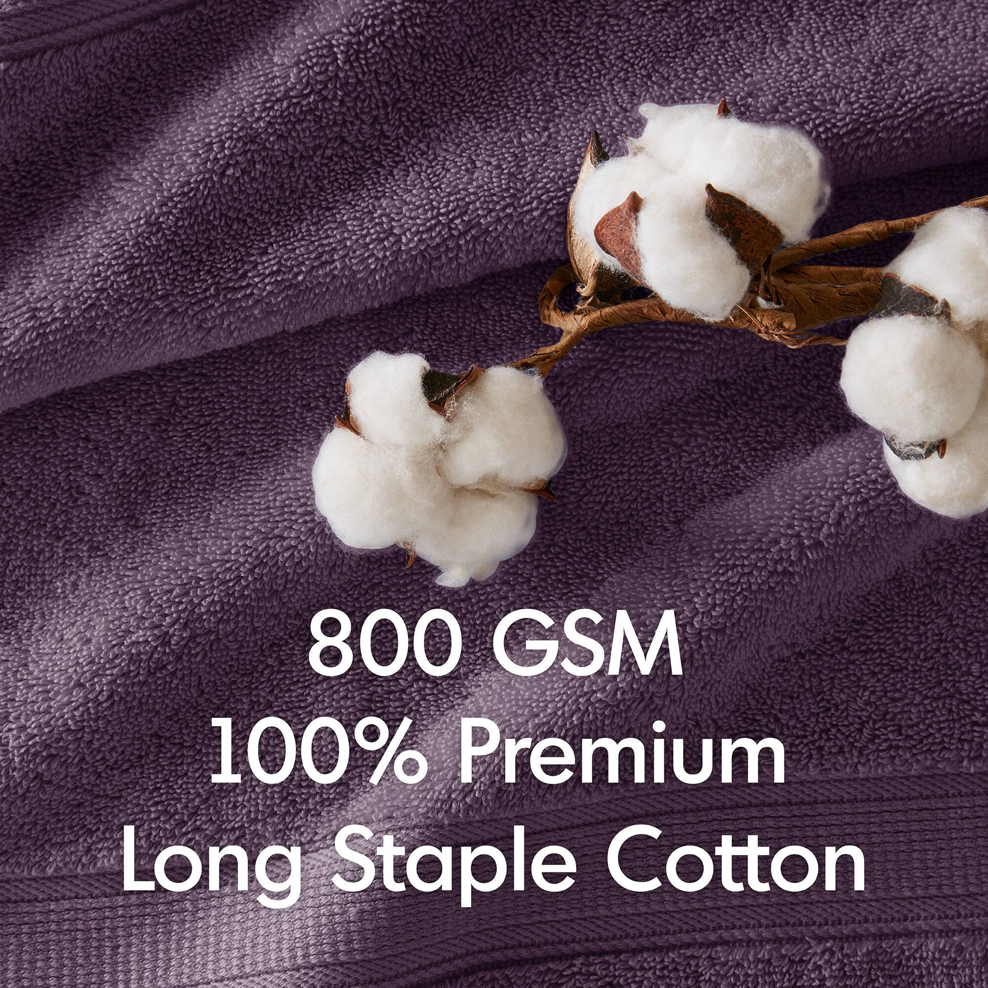 Madison Park Signature 800GSM Ultra-Soft 100% Cotton Absorbent Towel Set