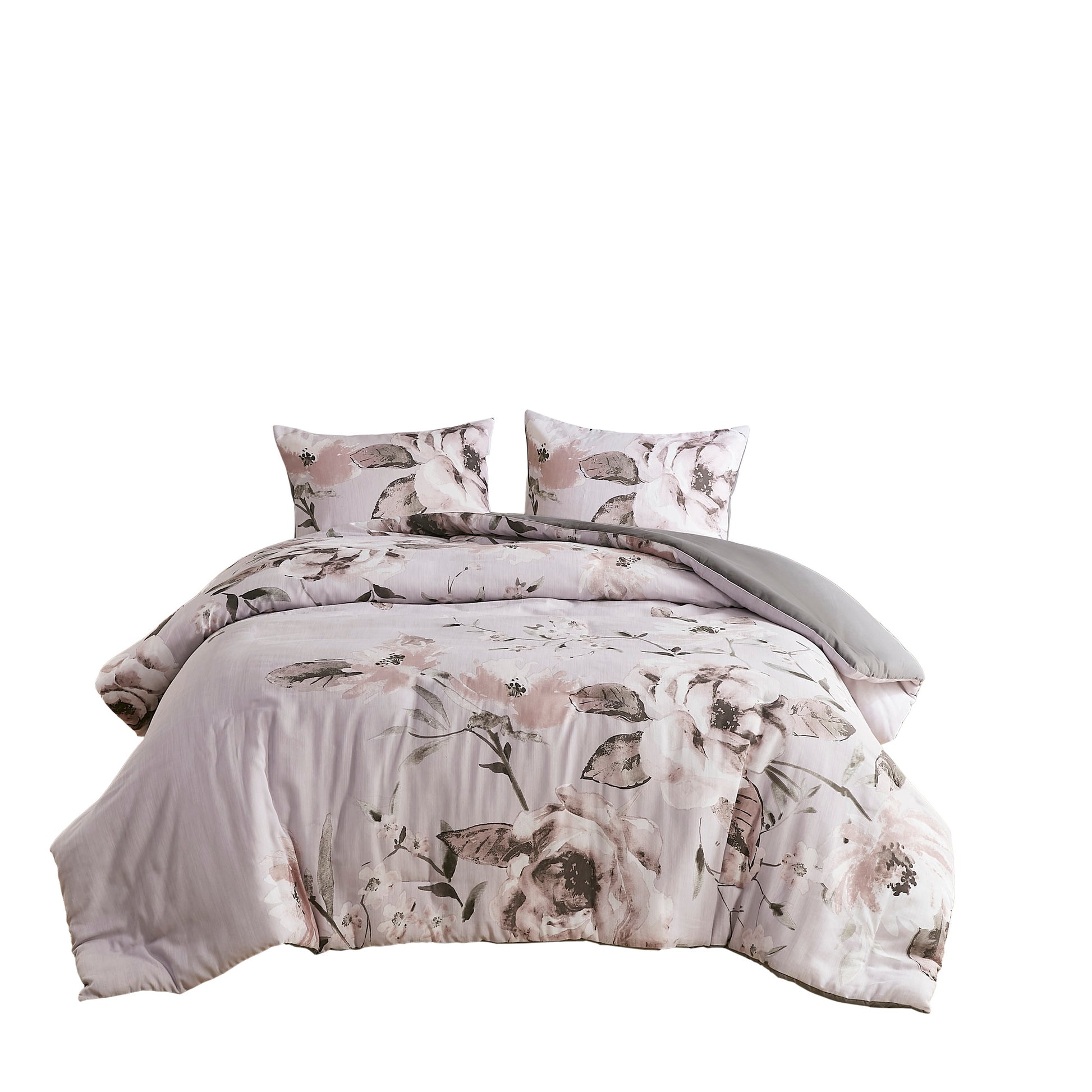 Madison Park 3 Piece Floral Printed Duvet Cover Set