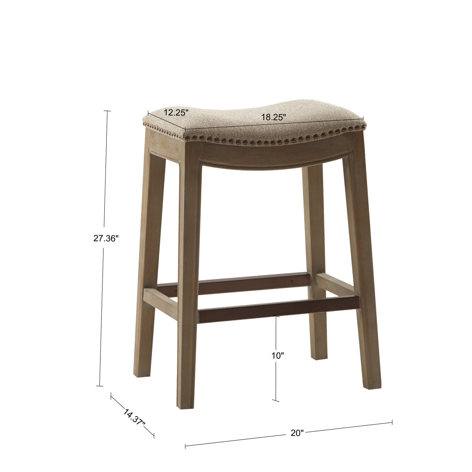 Madison Park Saddle Counter Stool