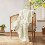 Chunky Double Knit Hand Made Throw Blanket