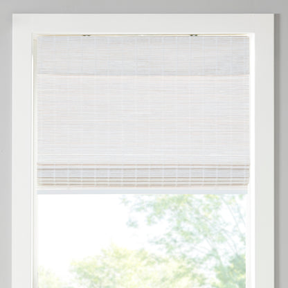 Madison Park Bamboo Light Filtering Roman Shade 64"L