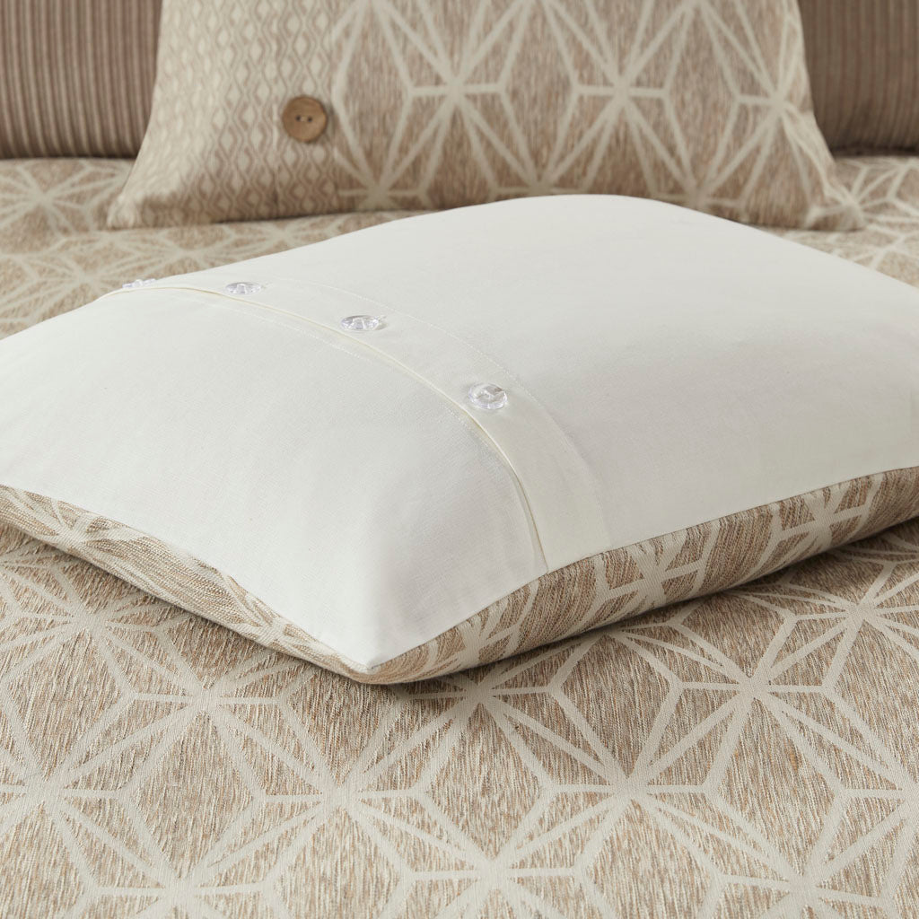 Madison Park Signature 9 Piece Geometric Oversized Jacquard Comforter Set