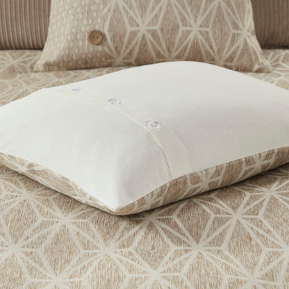 Madison Park Signature 9 Piece Geometric Oversized Jacquard Comforter Set