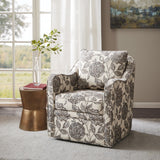 Brianne Wide Seat Swivel Arm Chair Set of 2