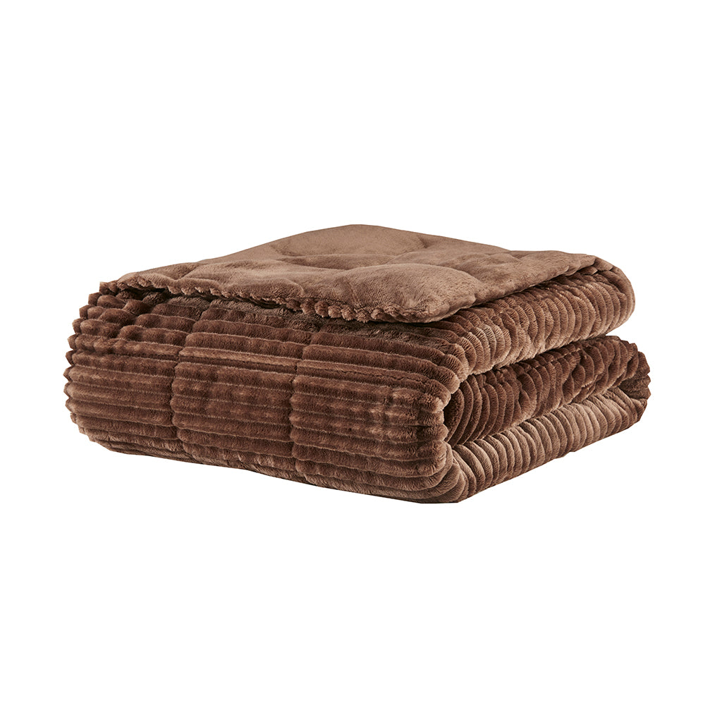 Madison Park Oversized Plush Down Alternative Filled Throw