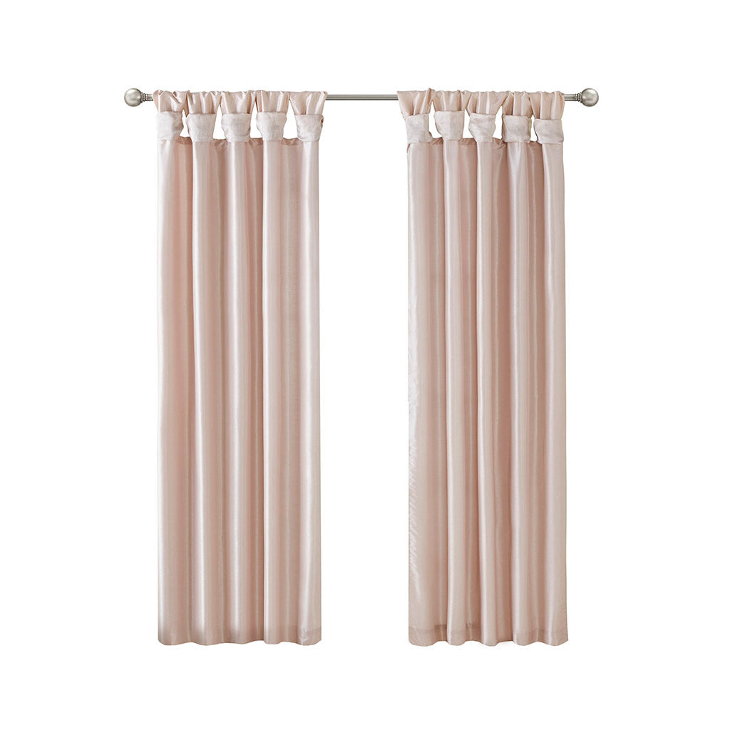 Madison Park Twist Tab Lined Window Curtain Panel