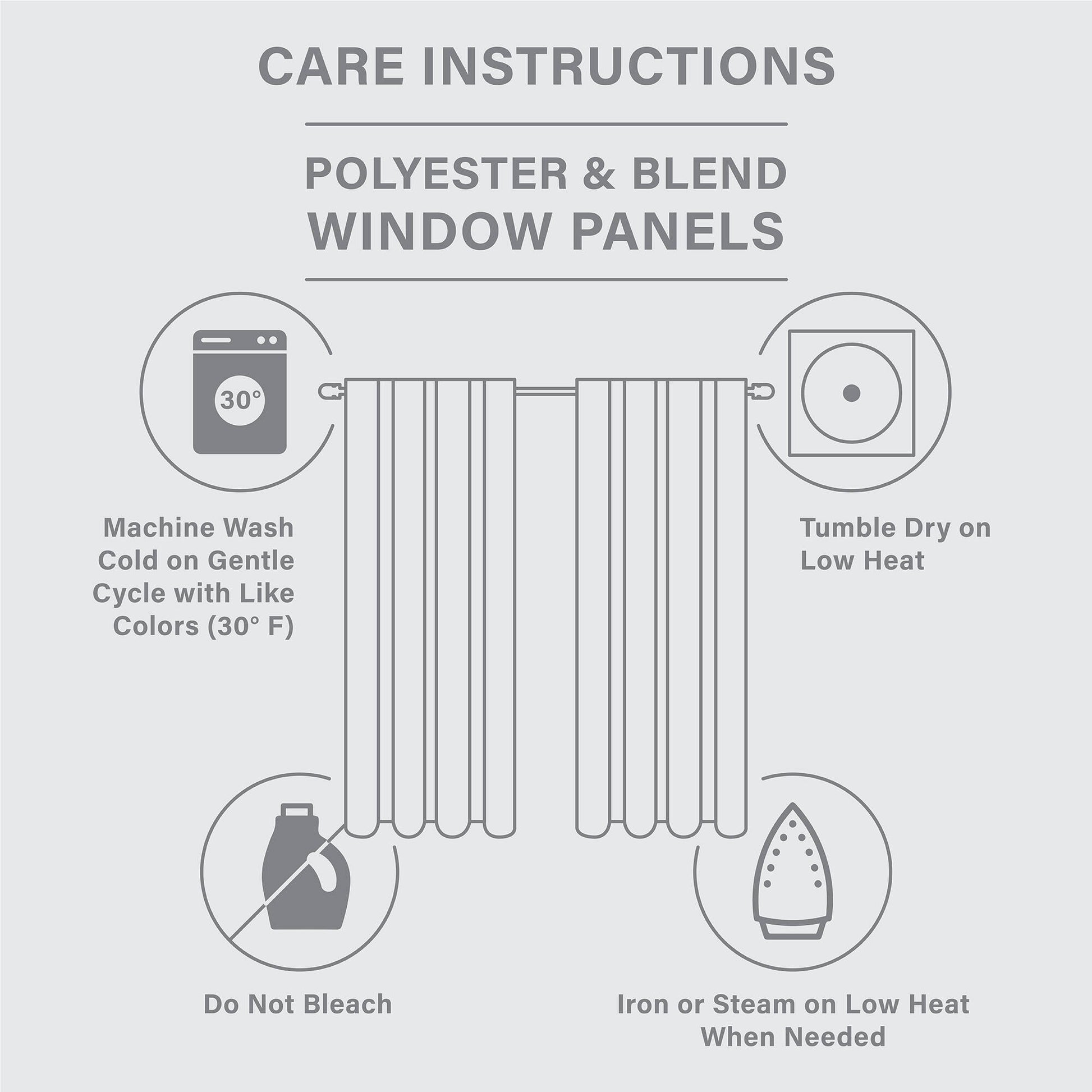 Madison Park Faux Linen Rod Pocket and Back Tab Fleece Lined Curtain Panel