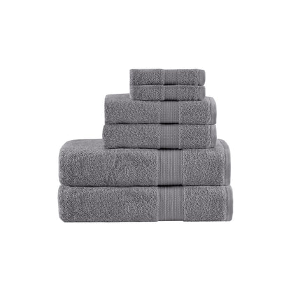 Madison Park 6 Piece Organic Cotton Towel Set