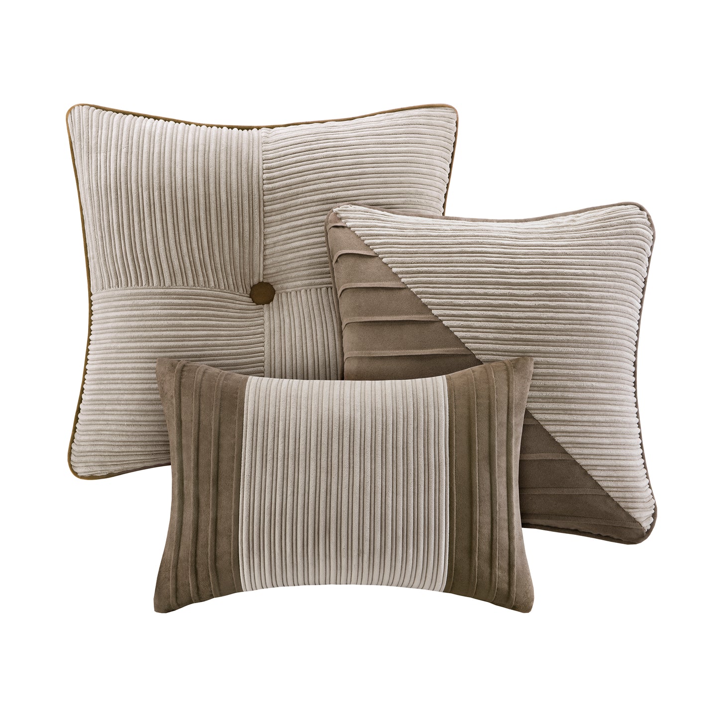 Madison Park 7 Piece Micro Corduroy Comforter Set