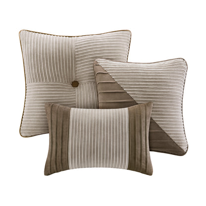 Madison Park 7 Piece Micro Corduroy Comforter Set