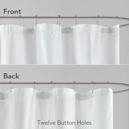 Madison Park Ombre Printed Seersucker Shower Curtain