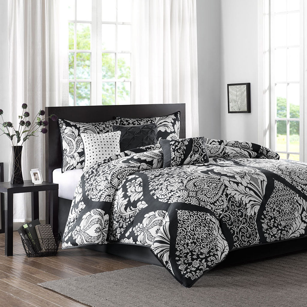 Madison Park 7 Piece Cotton Printed Comforter Set