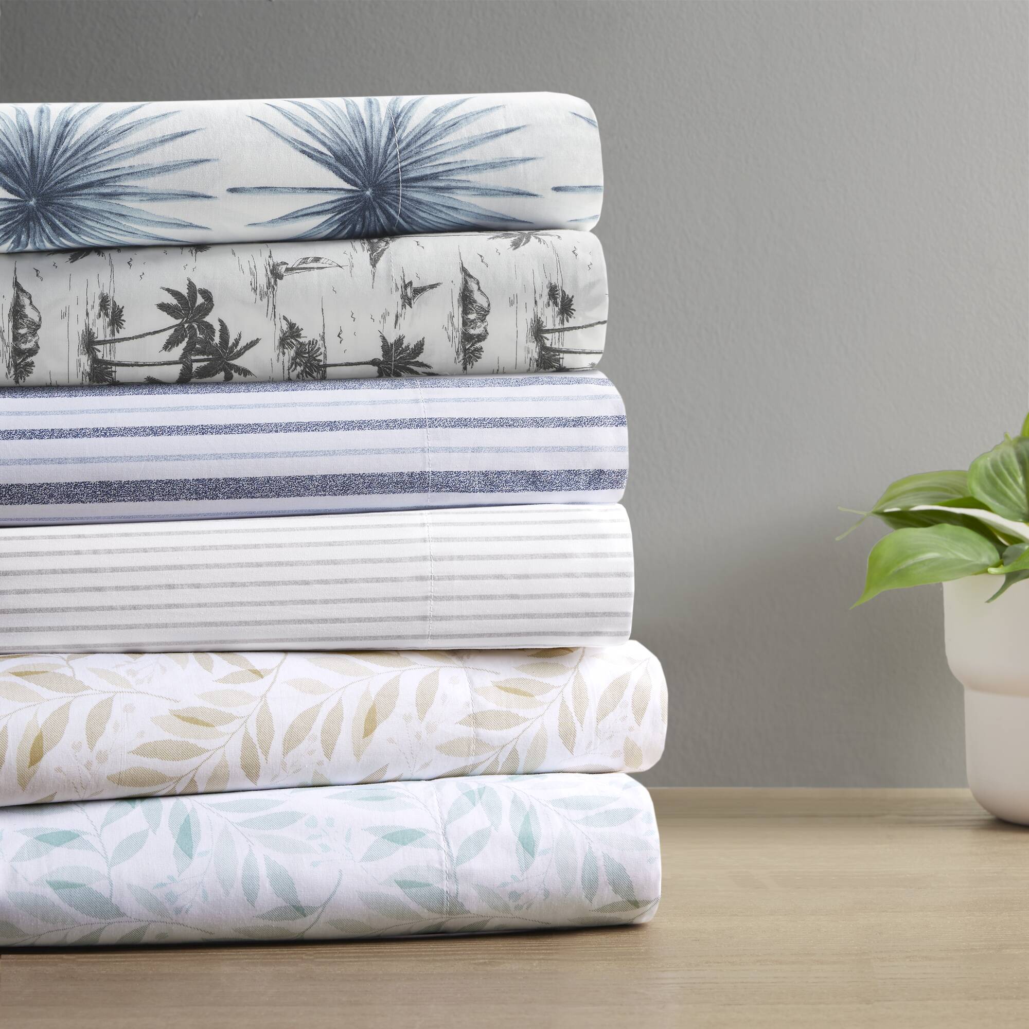 Madison Park Essentials - 200 Thread Count Printed Cotton Sheet
