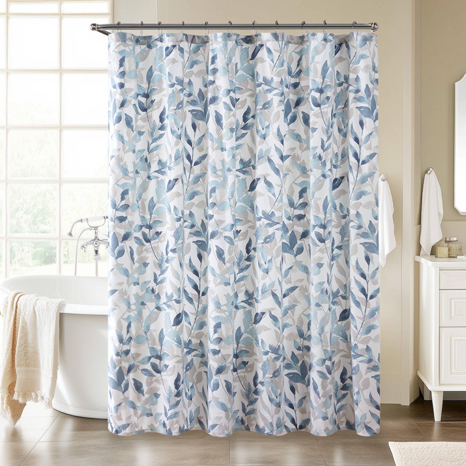 Madison Park Essentials Botanical Printed Shower Curtain