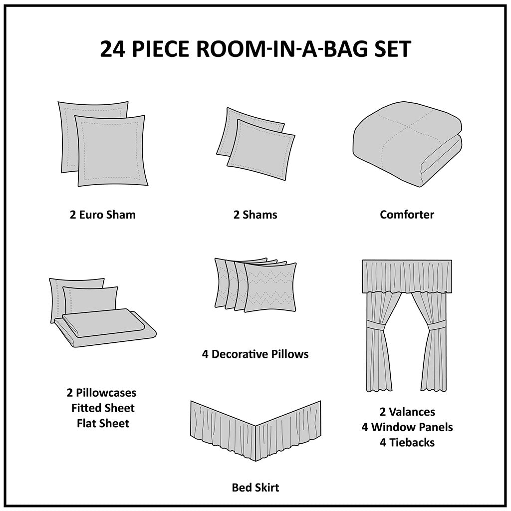 Madison Park Essentials 24 Piece Room in a Bag