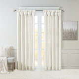 Emilia Twist Tab Lined Window Curtain Panel