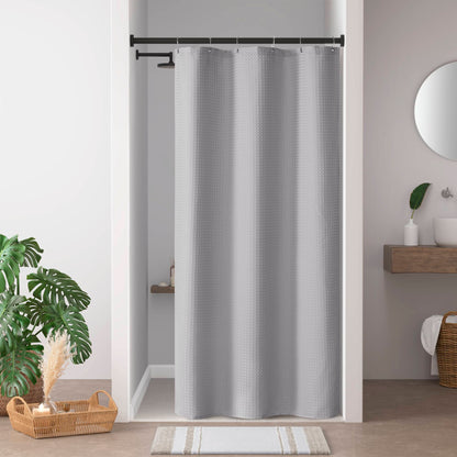 Madison Park Waffle Shower Curtain