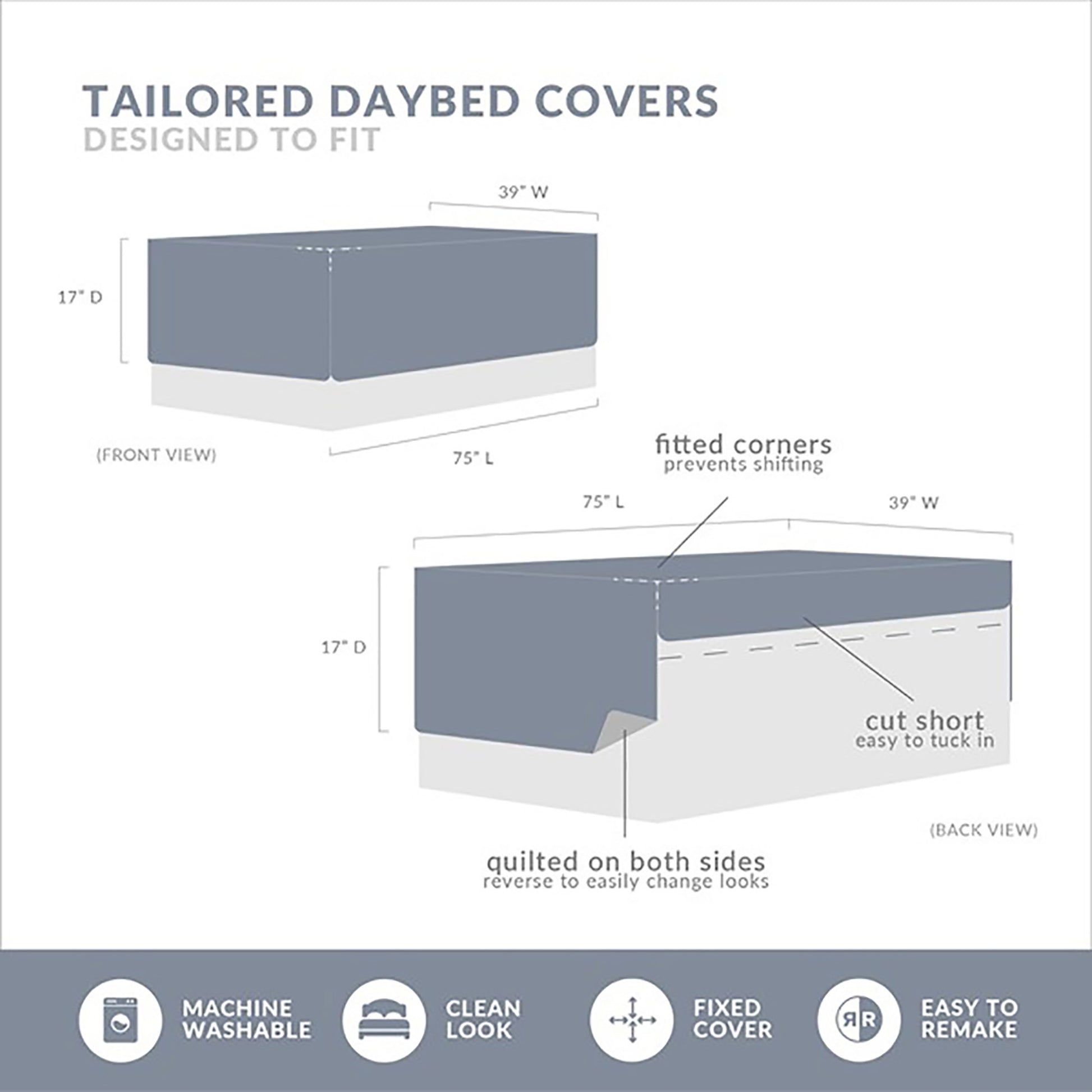 Madison Park 6 Piece Reversible Plaid Daybed Cover Set